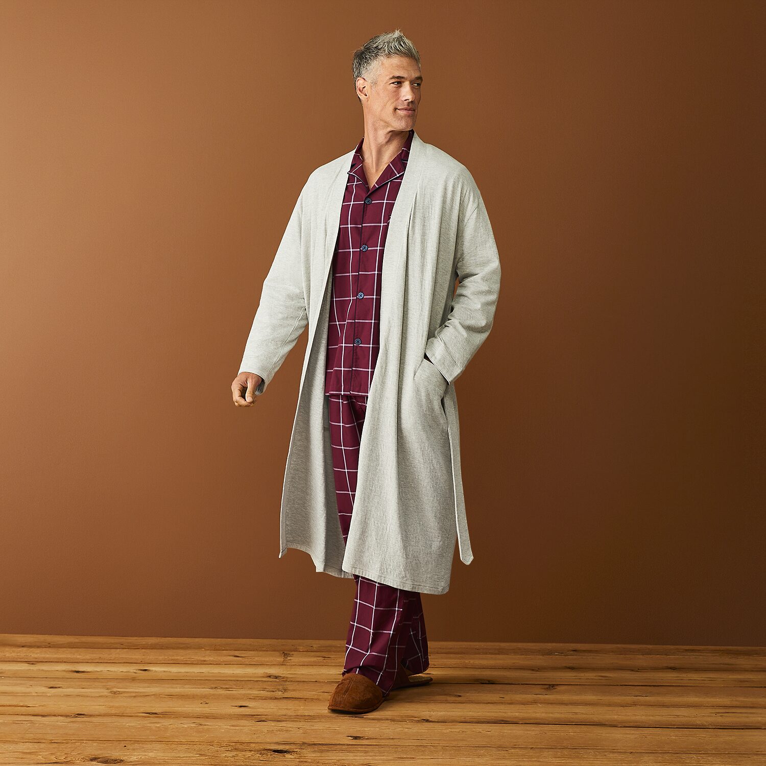 Stafford Mens Long Length Long Sleeve Robe