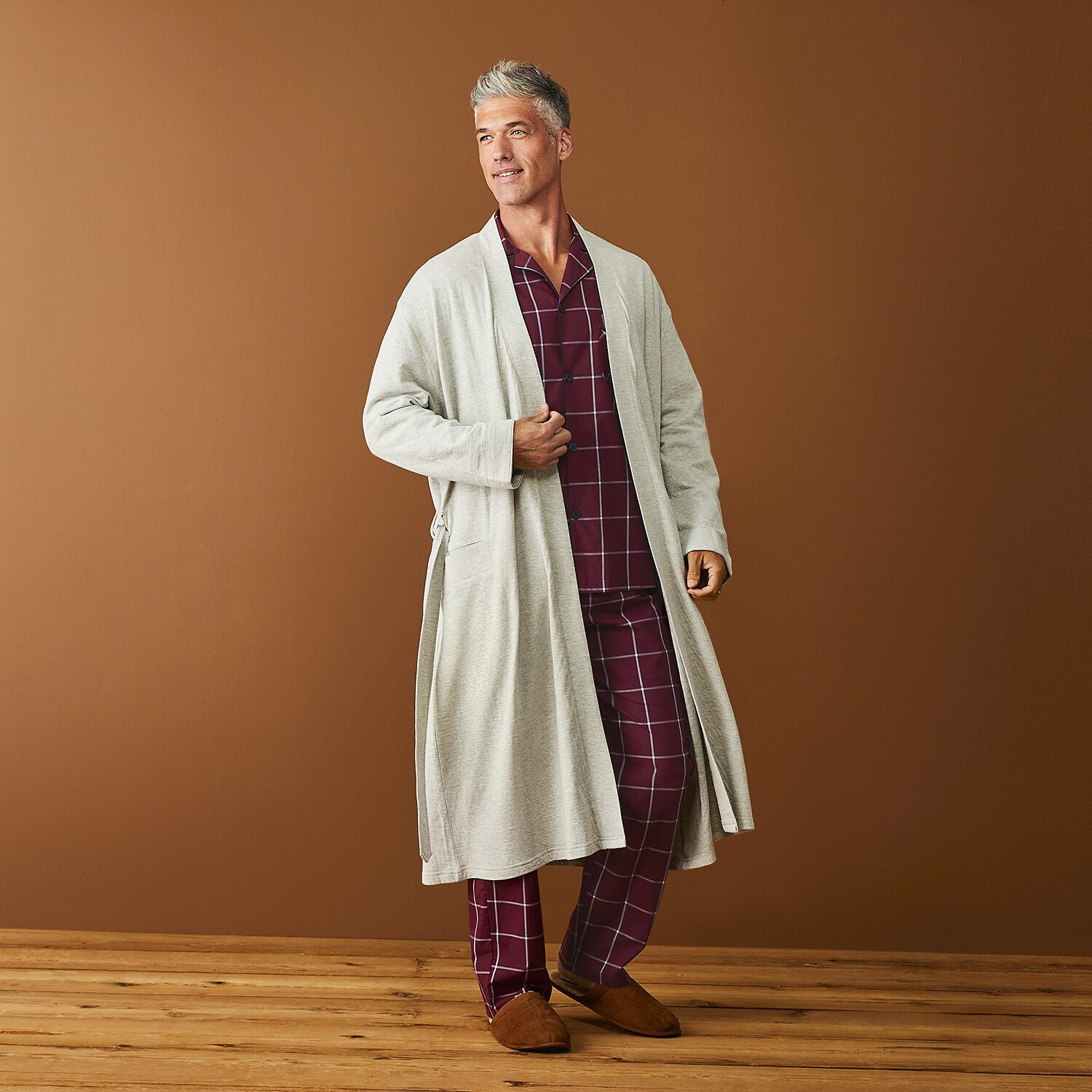 Stafford Mens Long Length Long Sleeve Robe