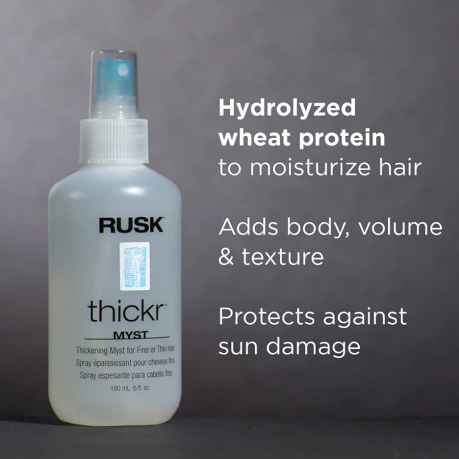 Rusk Thickr Thickening Myst Styling Product 6 oz.