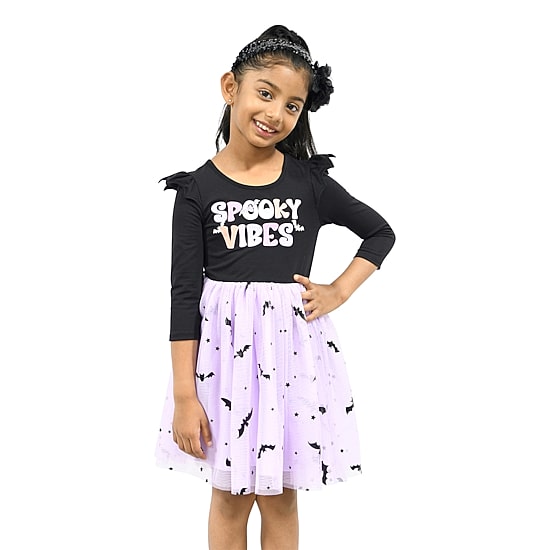 Lilt Little Girls 3/4 Sleeve Tutu Dress