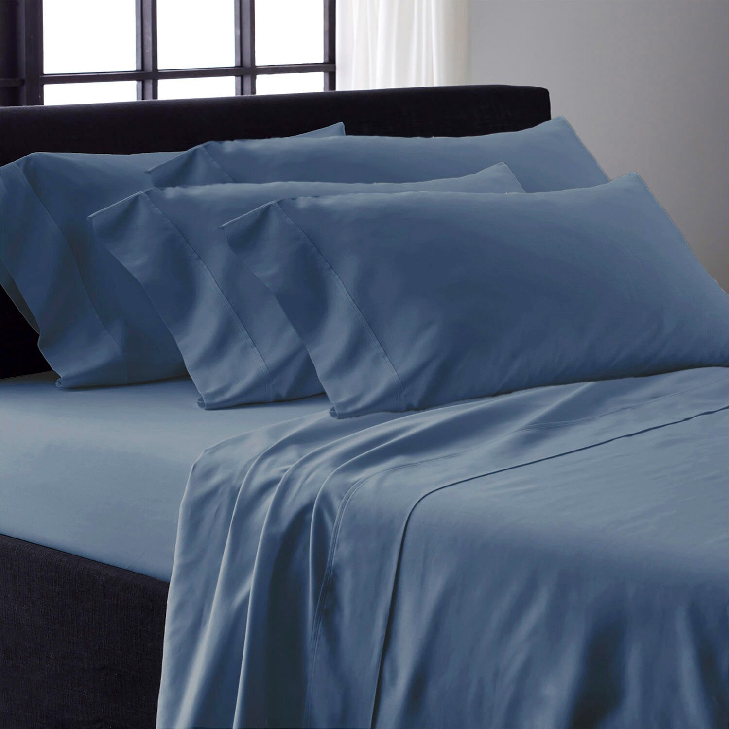 Hudson Hotel 800tc Egyptian Cotton Blend 6 Piece Sheet Set
