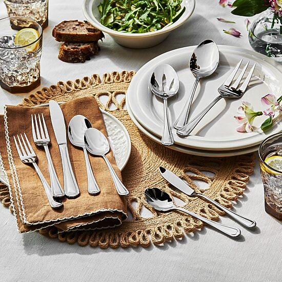 Henckels Alcea 65-pc. 18/10 Stainless Steel Flatware Set