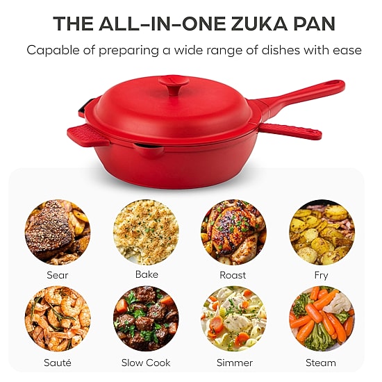 Granitestone Zuka Everyday Multi-Functional 12" Pan Cooking System