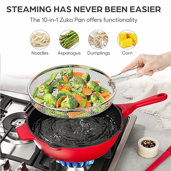 Granitestone Zuka Everyday Multi-Functional 12" Pan Cooking System