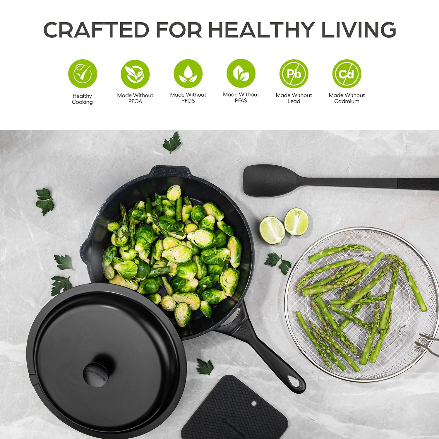 Granitestone Zuka Everyday Multi-Functional 8" Pan Cooking System