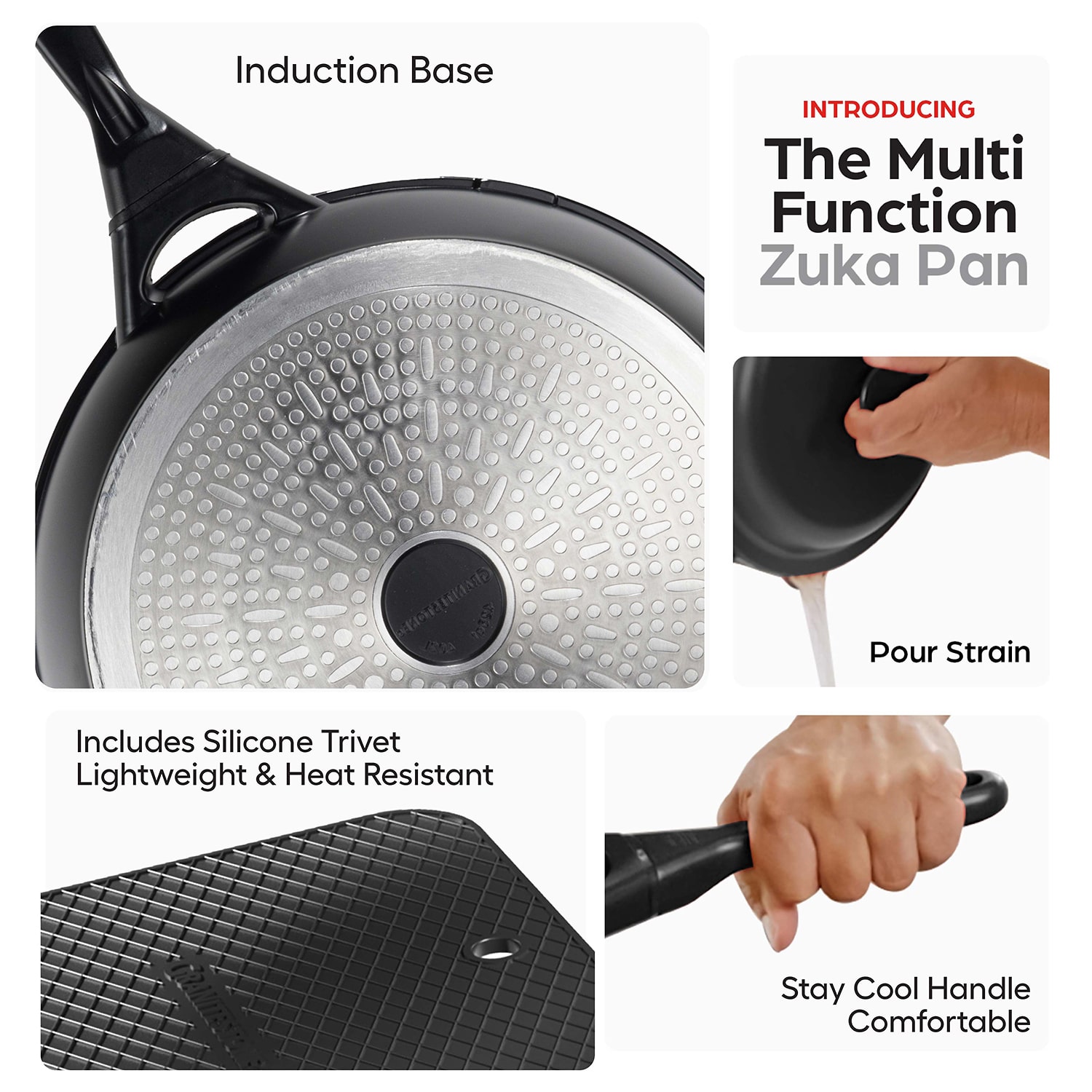 Granitestone Zuka Everyday Multi-Functional 8" Pan Cooking System