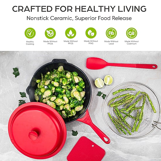 Granitestone Zuka Everyday Multi-Functional 8" Pan Cooking System