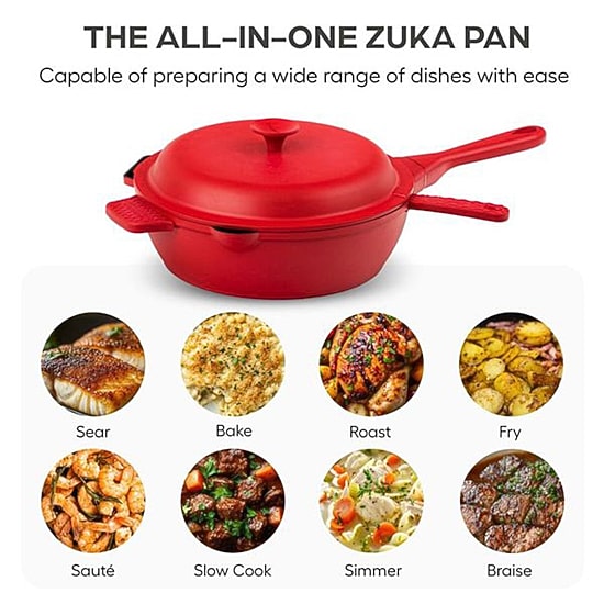 Granitestone Zuka Everyday Multi-Functional 8" Pan Cooking System
