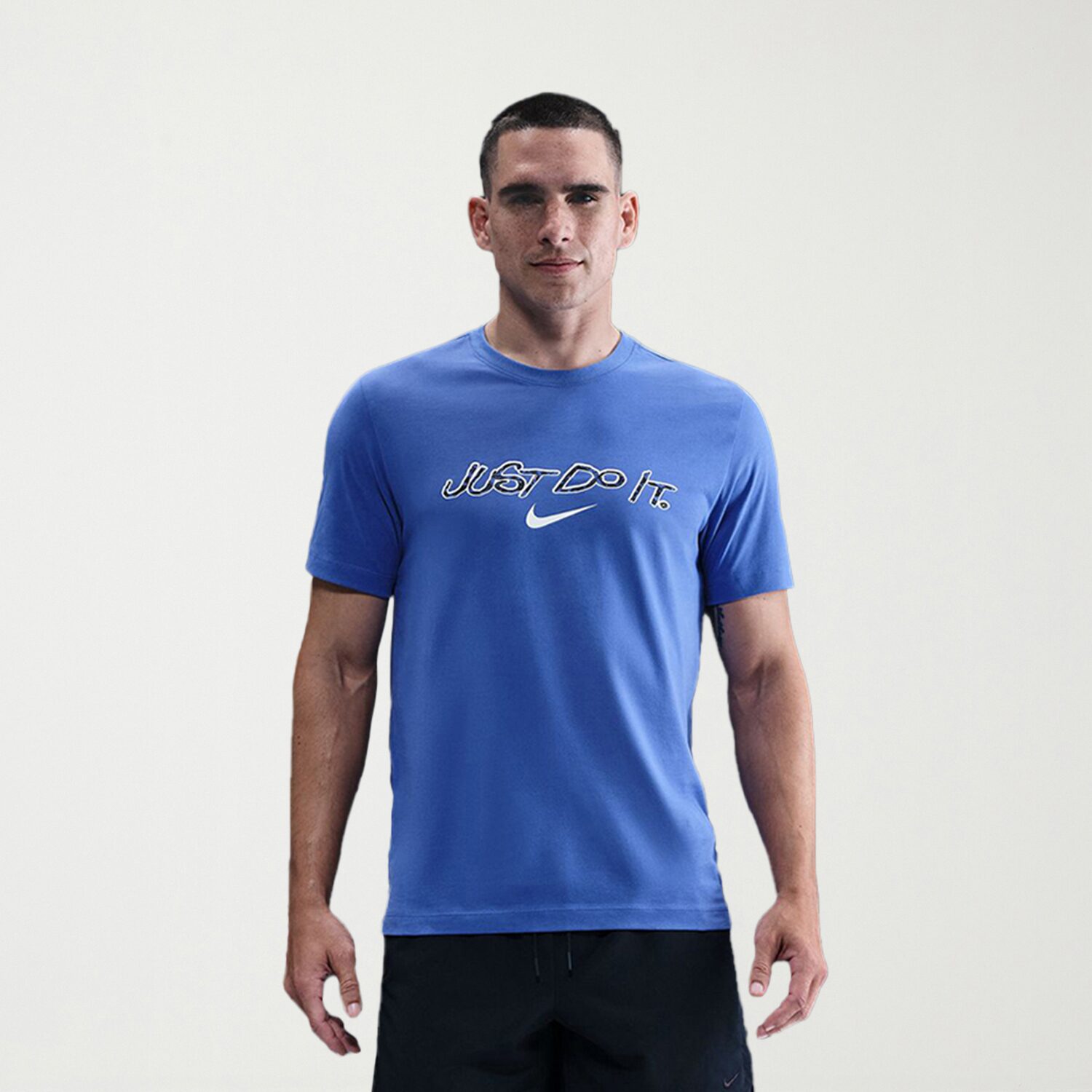 Nike Mens Crew Neck Short Sleeve Regular Fit Graphic T-Shirt