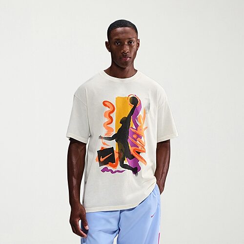 Nike Mens Crew Neck Short Sleeve Regular Fit Big and Tall Graphic T-Shirt, 3x-large Tall, Beige