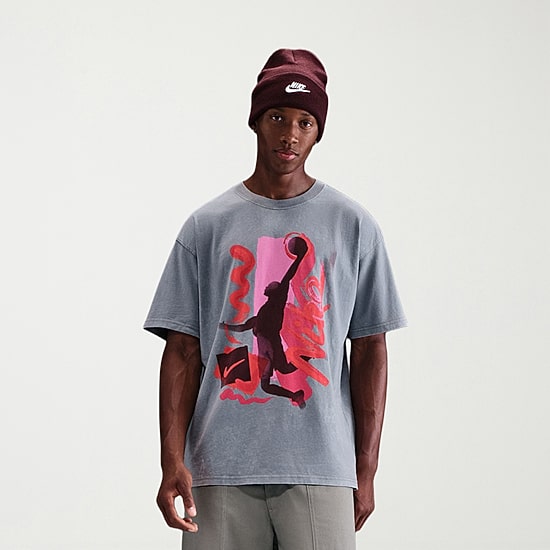 Nike Mens Crew Neck Short Sleeve Regular Fit Big and Tall Graphic T-Shirt