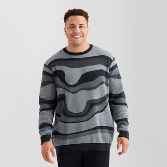 Stylus Big and Tall Mens Crew Neck Long Sleeve Pullover Sweater