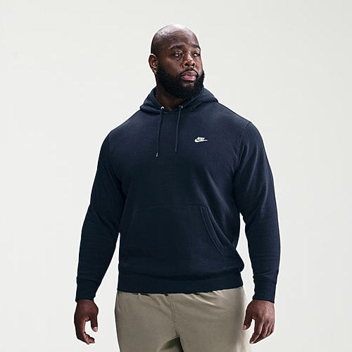 Nike Mens Long Sleeve Fleece Active Big and Tall Hoodie, X-large Tall, Blue