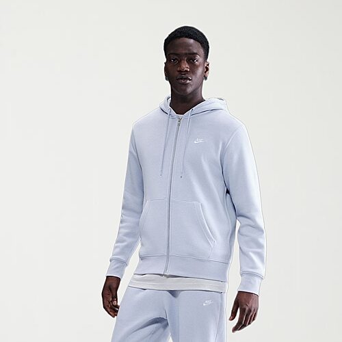 Nike Mens Long Sleeve Fleece Zipper Active Big and Tall Hoodie, X-large Tall, Gray