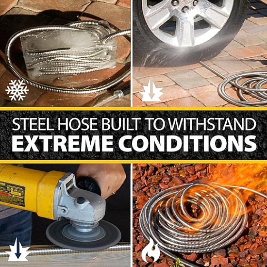 Bionic Steel Heavy Duty Stainless Steel Garden Hose