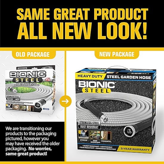 Bionic Steel Heavy Duty Stainless Steel Garden Hose