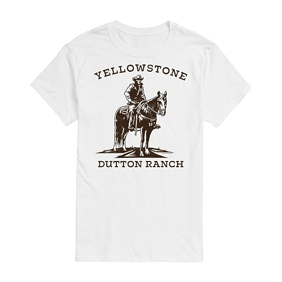 Yellowstone Mens Crew Neck Short Sleeve Regular Fit Graphic T-Shirt