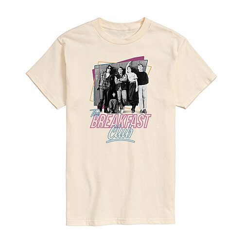 The Breakfast Club Mens Crew Neck Short Sleeve Regular Fit Graphic T-Shirt, X-large, White