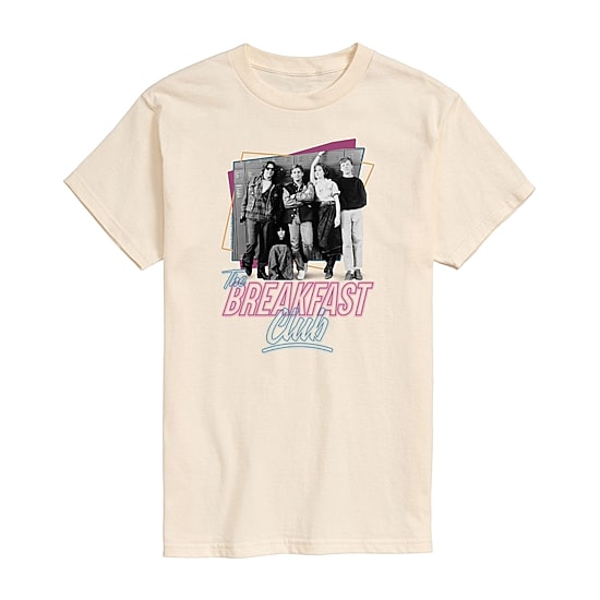 The Breakfast Club Mens Crew Neck Short Sleeve Regular Fit Graphic T-Shirt