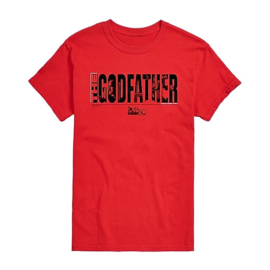 The Godfather Mens Crew Neck Short Sleeve Regular Fit Graphic T-Shirt