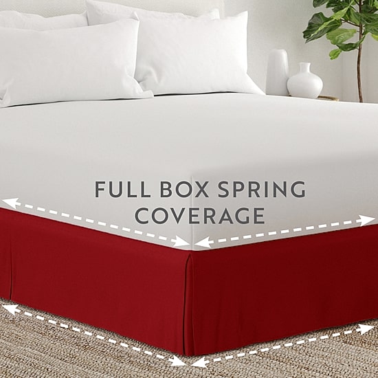 Casual Comfort Luxury Pleated 14" Hypoallergenic Wrinkle Resistant Bed Skirt