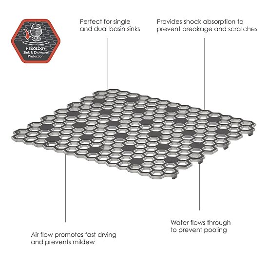 Spectrum Diversified Hexa Small Protector Sink Mat