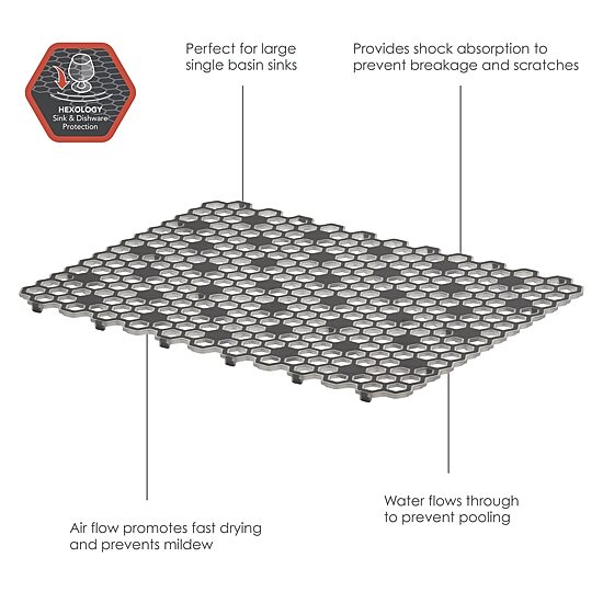 Spectrum Diversified Hexa Small Protector Sink Mat