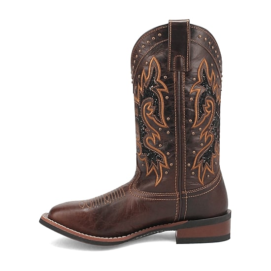 Laredo Womens Lockhart Flat Heel Cowboy Boots
