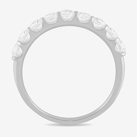 Womens 1/2 CT. T.W. Lab Grown White Diamond 10K Gold Wedding Band