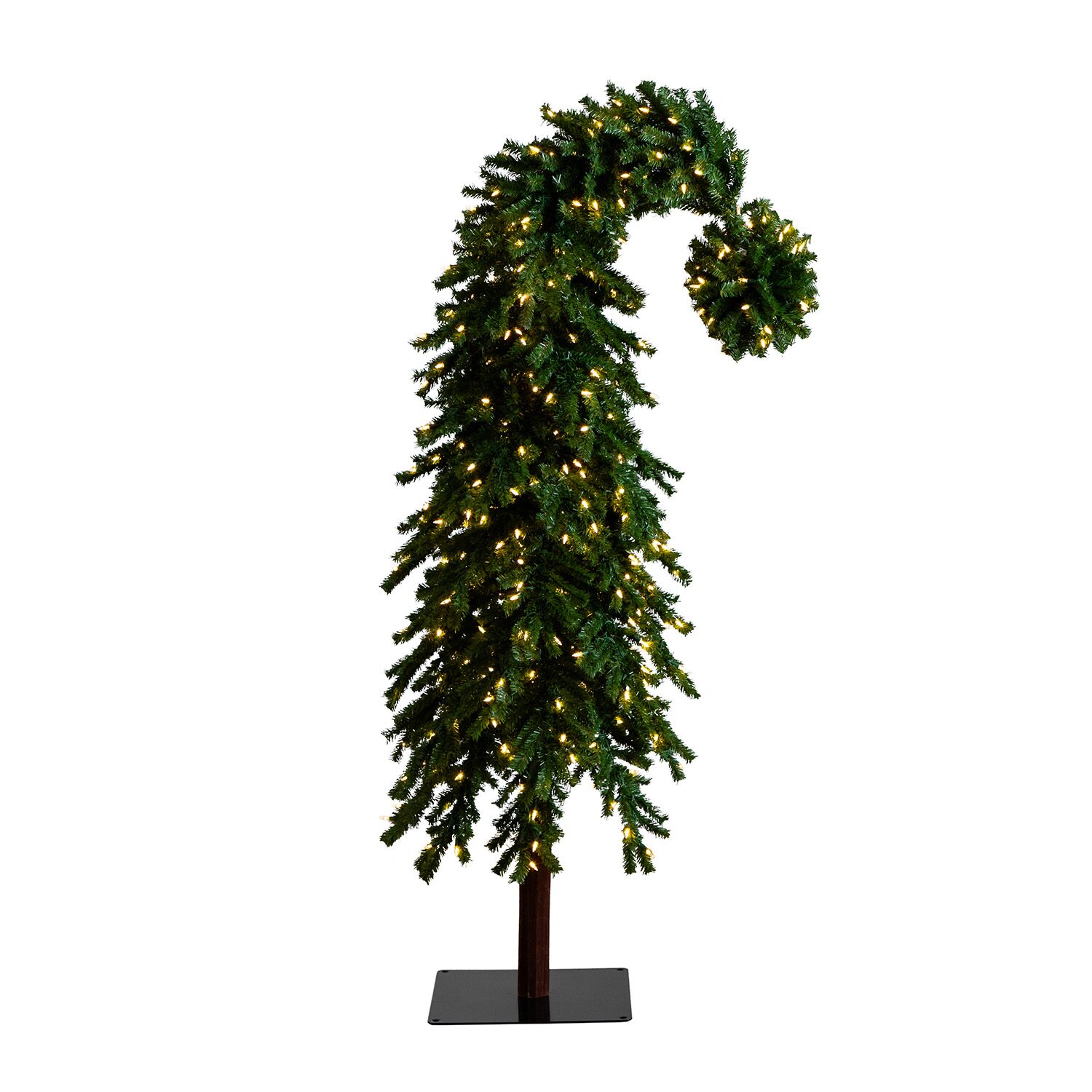 Nearly Natural Green Santa’S Hat 500 Led Lights And 1275 Bendable Branches 7 Foot Pre-Lit Fir Christmas Tree