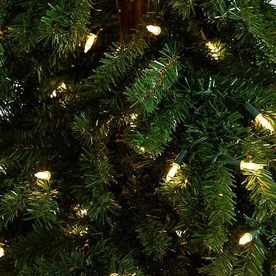 Nearly Natural Green Santa’S Hat 500 Led Lights And 1275 Bendable Branches 7 Foot Pre-Lit Fir Christmas Tree