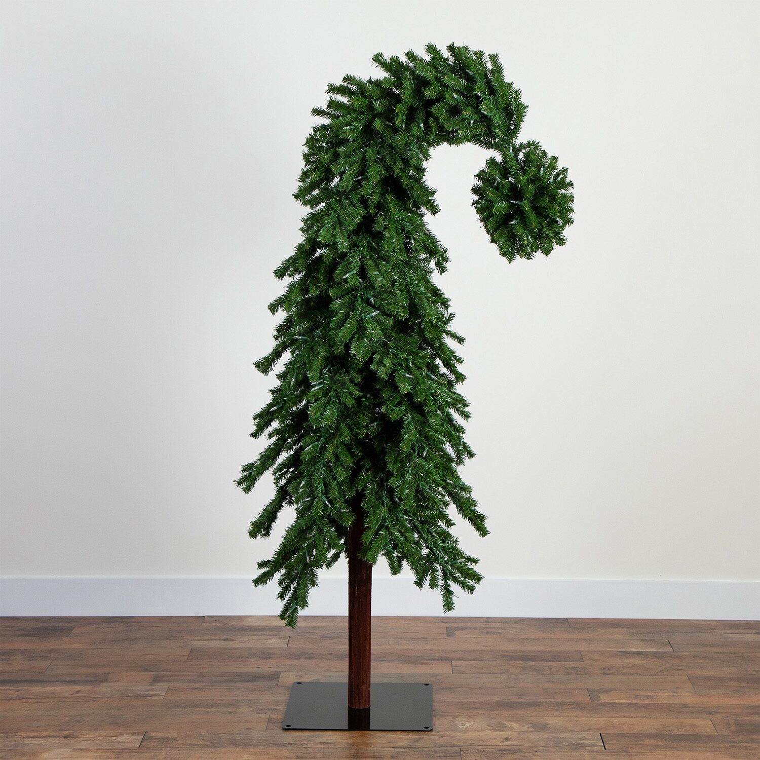 Nearly Natural Green Santa’S Hat 500 Led Lights And 1275 Bendable Branches 7 Foot Pre-Lit Fir Christmas Tree