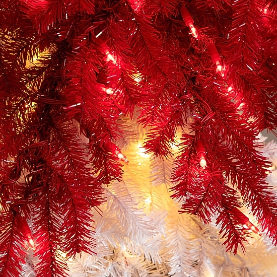 Nearly Natural 7ft Red Santa’S Hat 500 Led Lights And 1272 Bendable Branches 7 Foot Pre-Lit Fir Christmas Tree