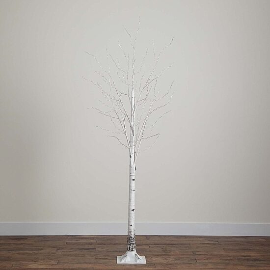 Nearly Natural 3ft Pre-Lit Artificial White Birch With 92 Warm White Led Lights 3 Foot Pre-Lit Birch Christmas Tree
