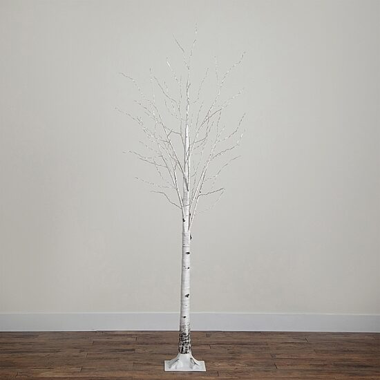 Nearly Natural 3ft Pre-Lit Artificial White Birch With 92 Warm White Led Lights 3 Foot Pre-Lit Birch Christmas Tree