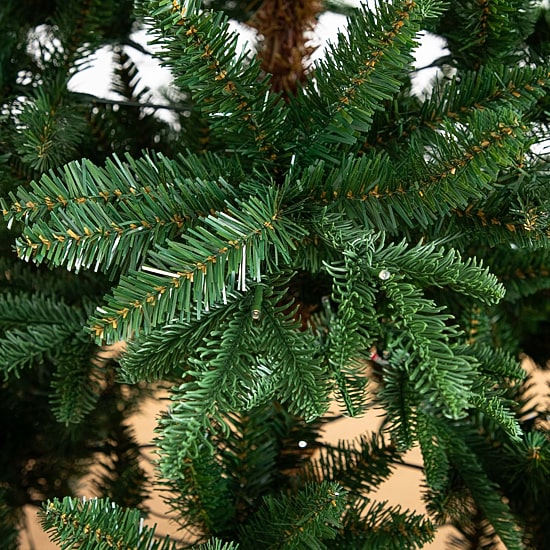 Nearly Natural Pre-Lit Artificial Idaho Mixed Fir 130 Warm White Led Lights 6 Foot Pre-Lit Fir Christmas Tree