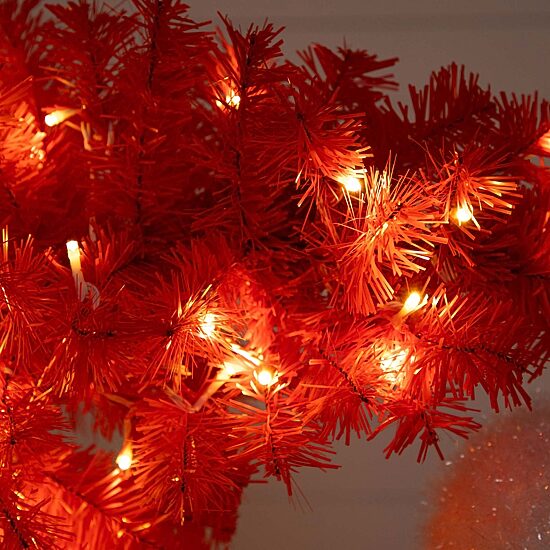 Nearly Natural 5ft Pre-Lit Artificial Holiday Red Santa’S Hat 300 Led Lights And 720 Tips 5 Foot Pre-Lit Fir Christmas Tree