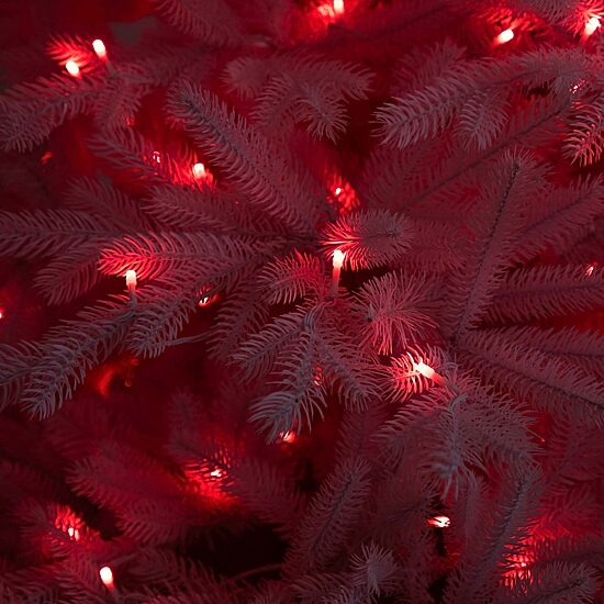 Nearly Natural 7ft Pre-Lit Artificial White California Spruce With 440 Color Changing Led Lights 7 Foot Pre-Lit Spruce Christmas Tree
