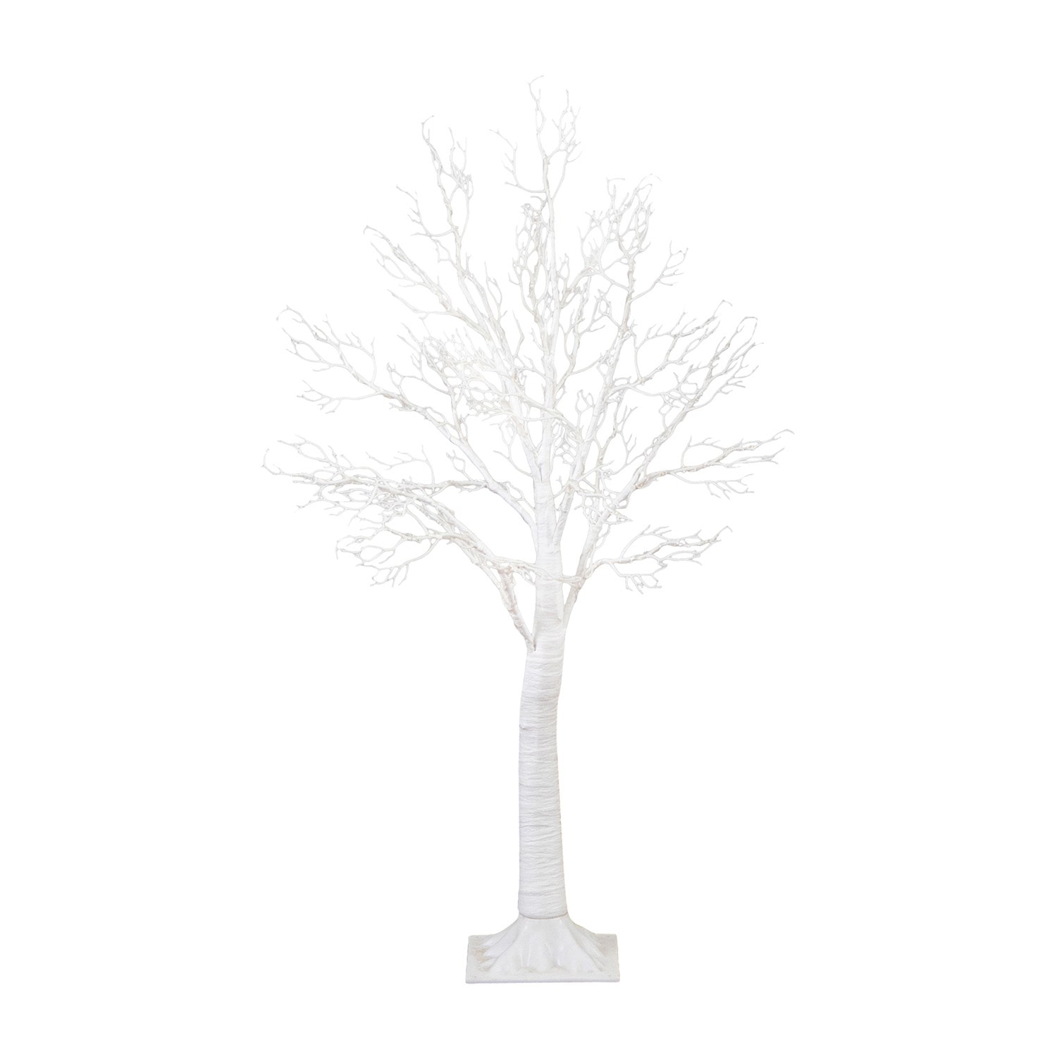 Nearly Natural Pre-Lit Artificial White Twig Tree With 160 Warm White Led Lights 4 Foot Pre-Lit Christmas Tree