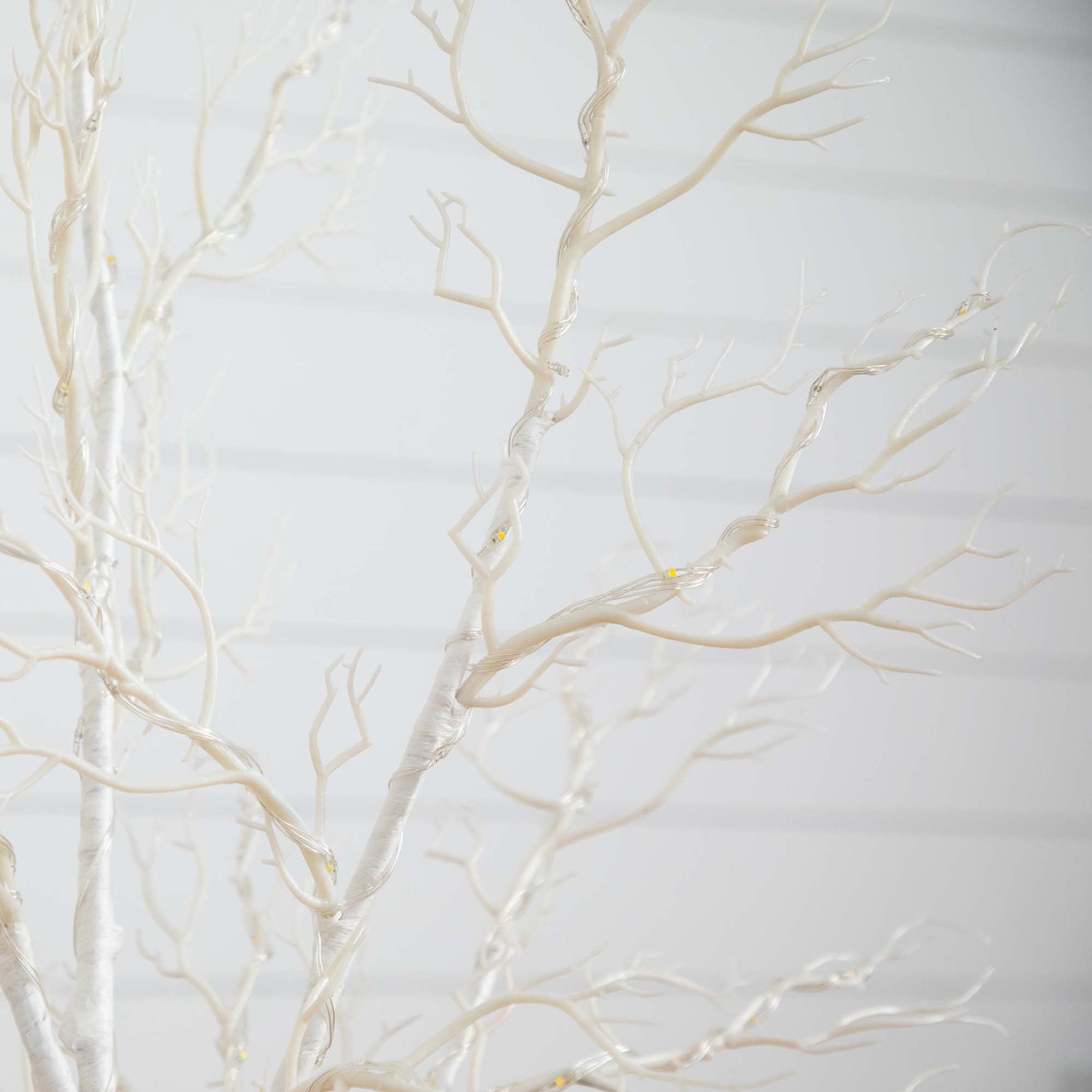 Nearly Natural Pre-Lit Artificial White Twig Tree With 160 Warm White Led Lights 4 Foot Pre-Lit Christmas Tree