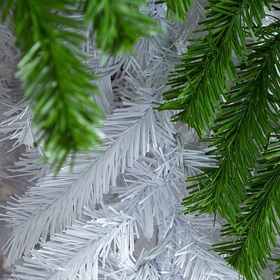 Nearly Natural Green And White Santa’S Hat  With 600 Led Lights And 1992 Bendable Branches 9 Foot Pre-Lit Fir Christmas Tree