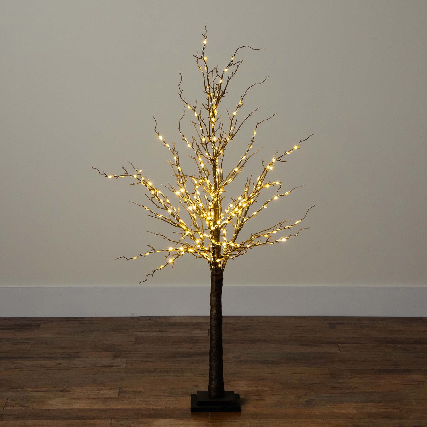Nearly Natural 4ft Pre-Lit Artificial Twig With 240 Warm White Led Lights 4 Foot Pre-Lit Christmas Tree