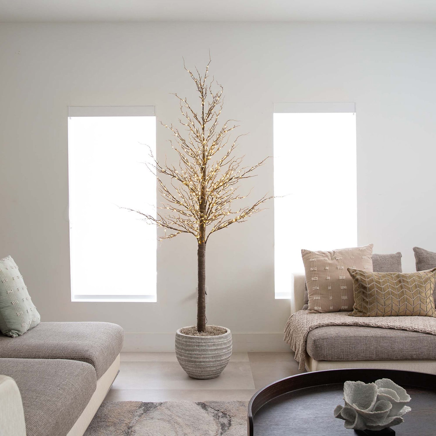 Nearly Natural 6ft Pre-Lit Artificial Twig With 480 Warm White Led Lights 6 Foot Pre-Lit Christmas Tree
