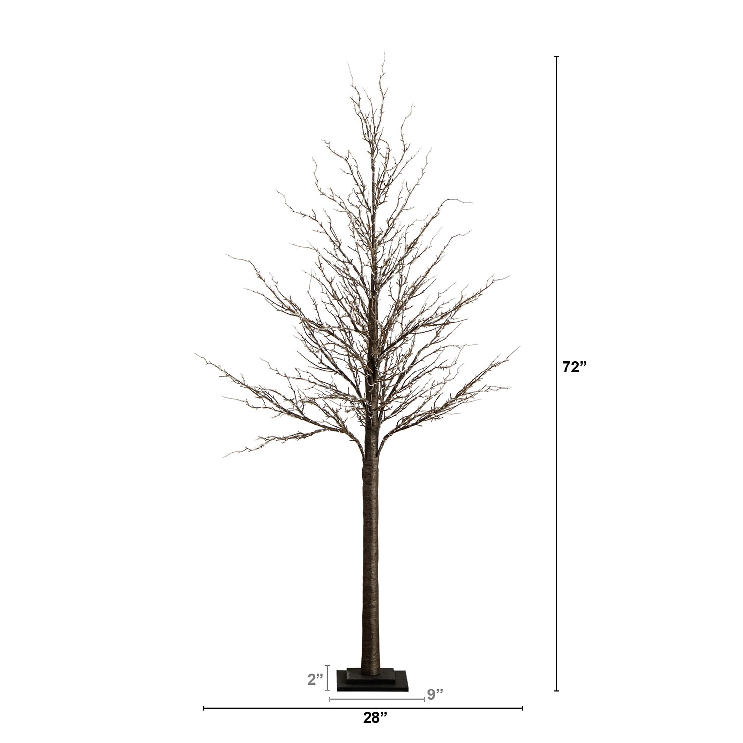 Nearly Natural 6ft Pre-Lit Artificial Twig With 480 Warm White Led Lights 6 Foot Pre-Lit Christmas Tree