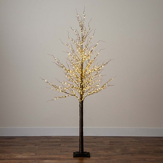 Nearly Natural 6ft Pre-Lit Artificial Twig With 480 Warm White Led Lights 6 Foot Pre-Lit Christmas Tree