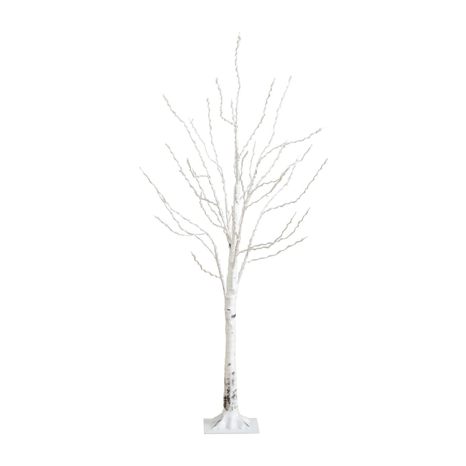 Nearly Natural Pre-Lit Artificial White Birch With 240 Color Changing Led Lights 4 Foot Pre-Lit Birch Christmas Tree
