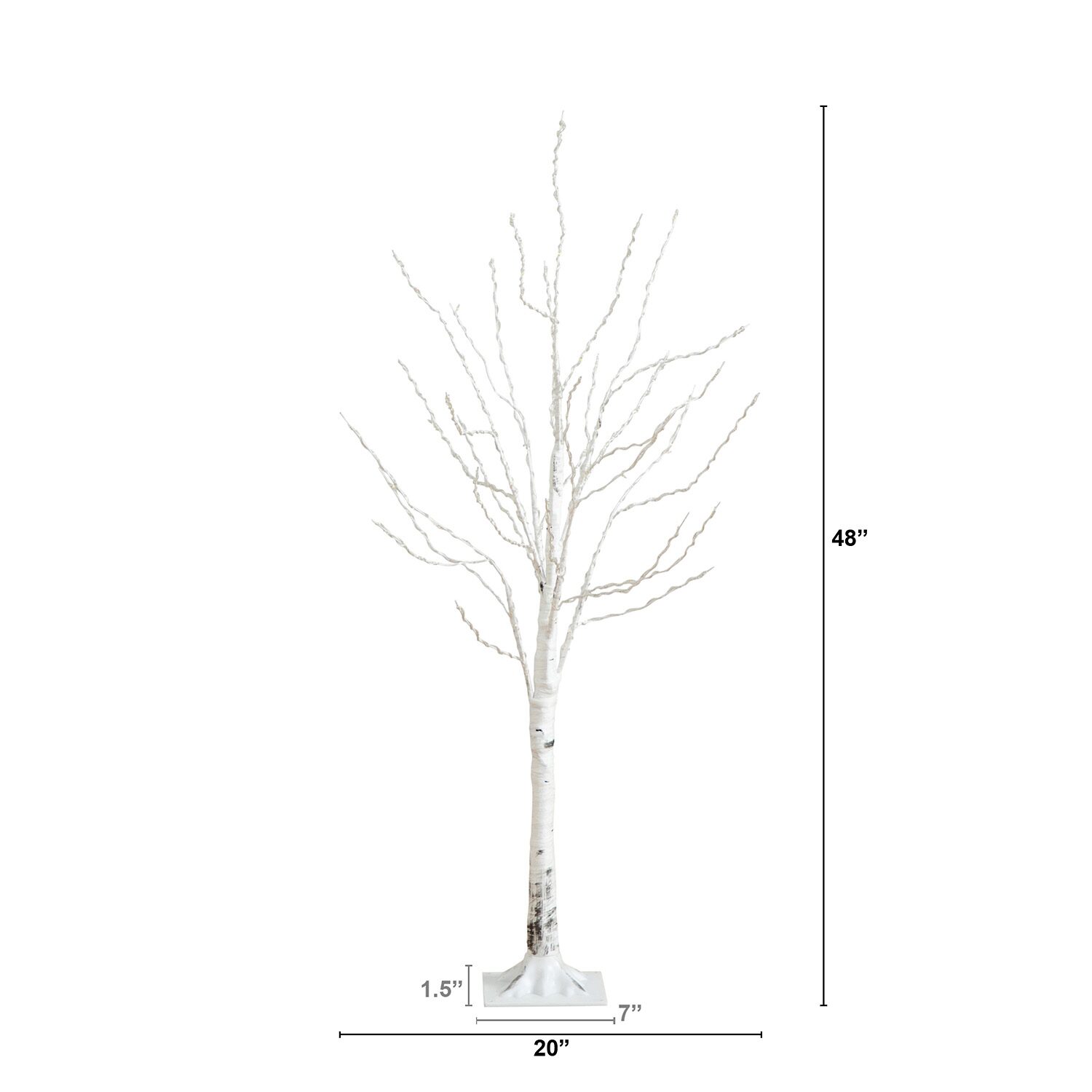 Nearly Natural Pre-Lit Artificial White Birch With 240 Color Changing Led Lights 4 Foot Pre-Lit Birch Christmas Tree
