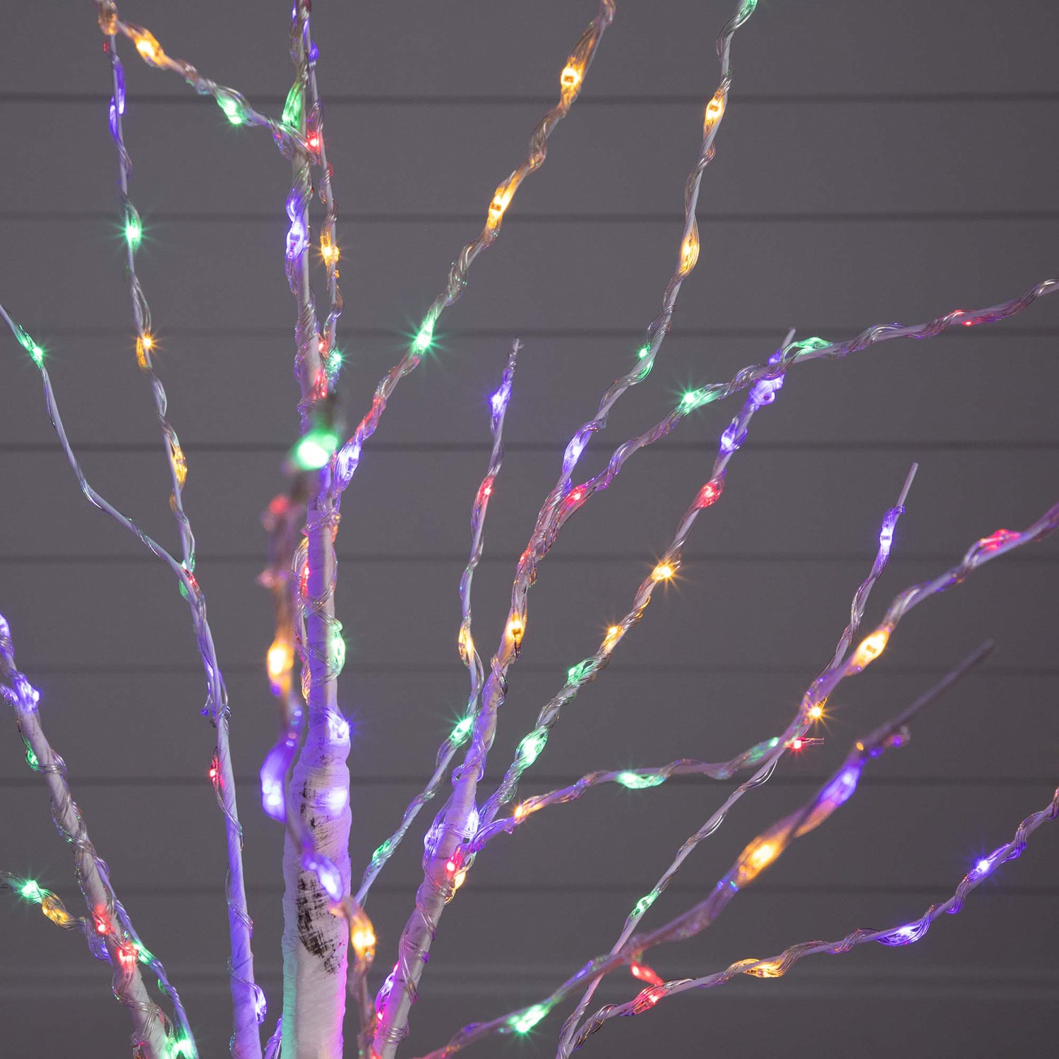 Nearly Natural Pre-Lit Artificial White Birch With 240 Color Changing Led Lights 4 Foot Pre-Lit Birch Christmas Tree