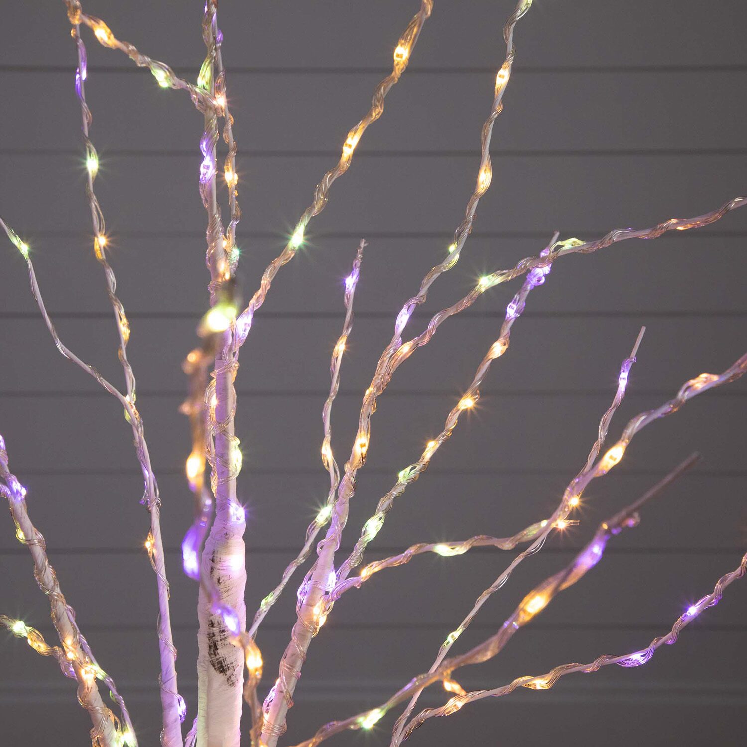 Nearly Natural Pre-Lit Artificial White Birch With 240 Color Changing Led Lights 4 Foot Pre-Lit Birch Christmas Tree