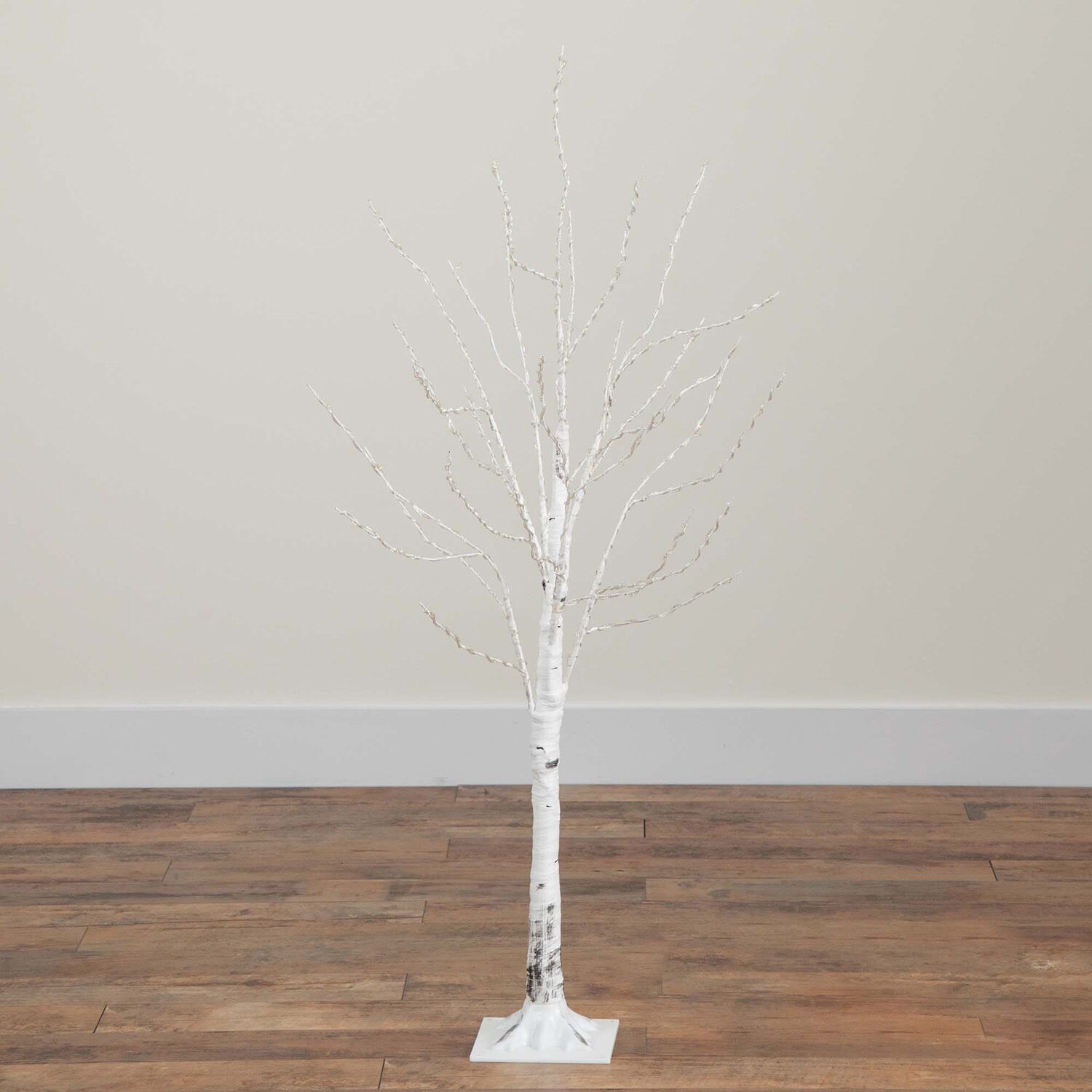 Nearly Natural Pre-Lit Artificial White Birch With 240 Color Changing Led Lights 4 Foot Pre-Lit Birch Christmas Tree